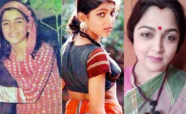 actress khushbu shares his childhood pic with